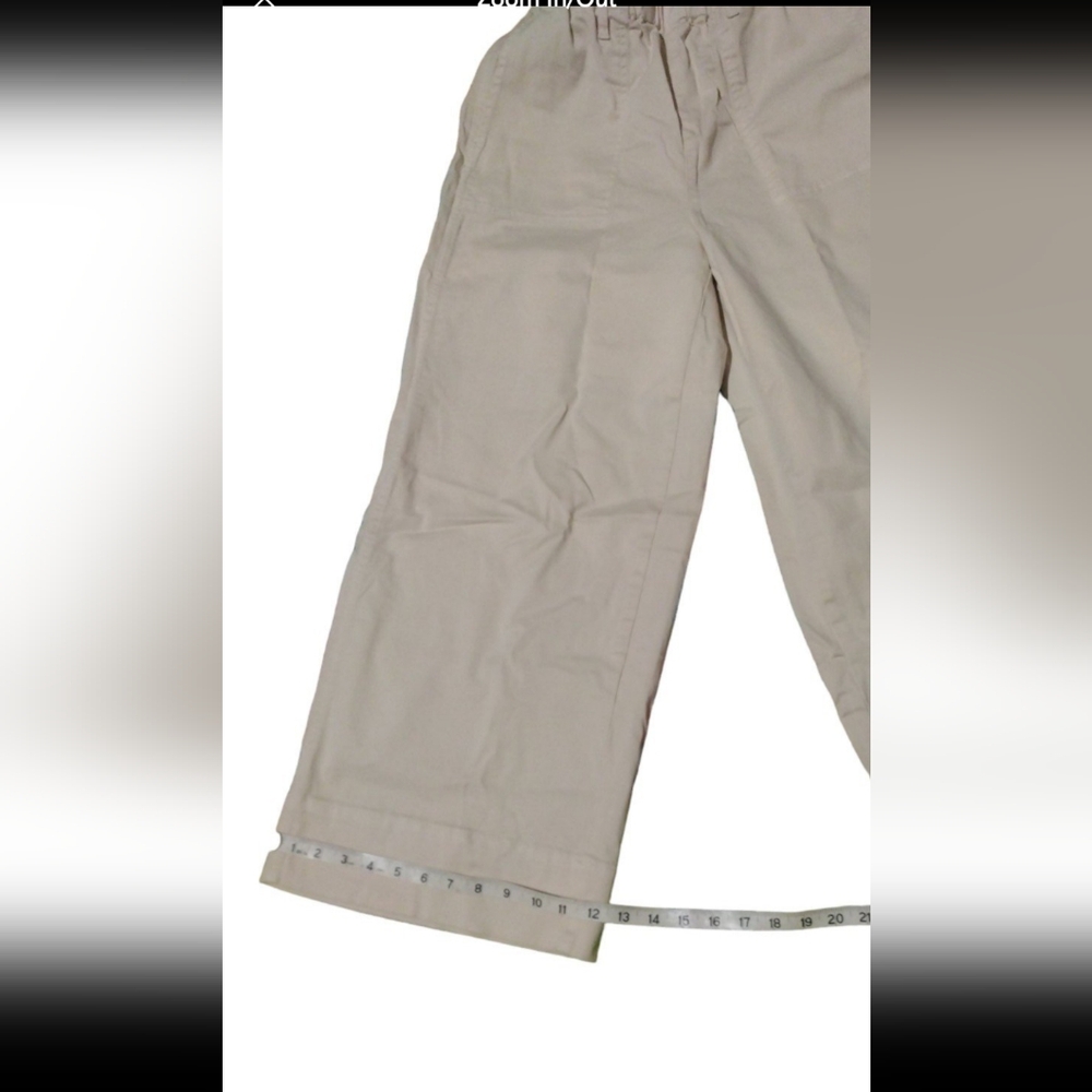 J Crew Pull-On Wide Leg Chino Pants MT sz s/m - Picture 11 of 11